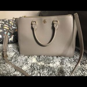 Gray Tory Burch Shoulder Bag